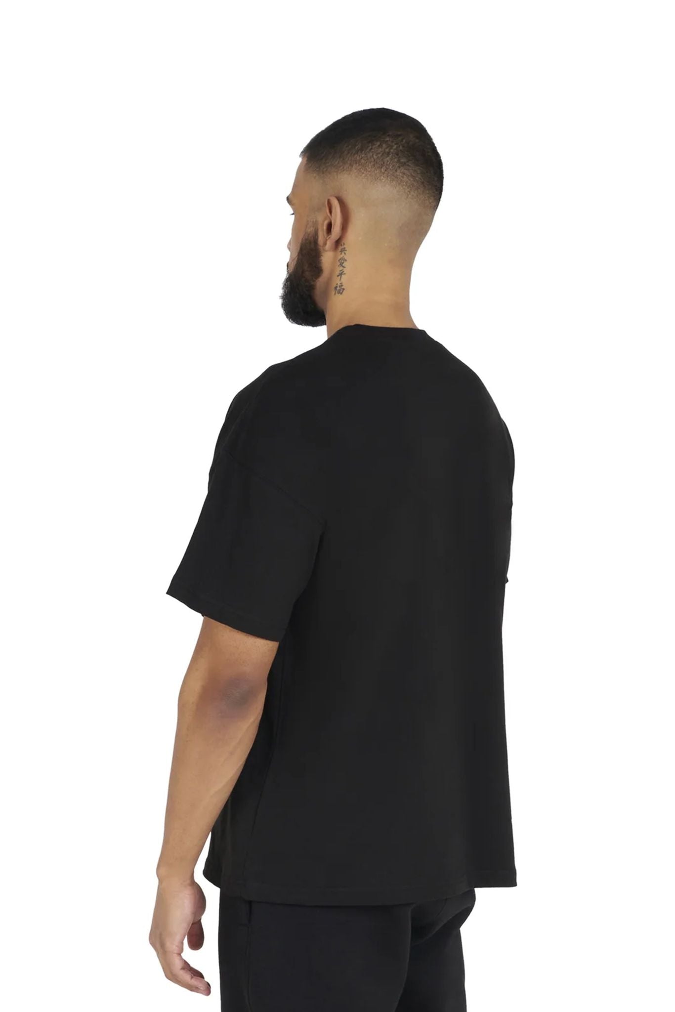 Essential Oversized T shirt 180GSM black back