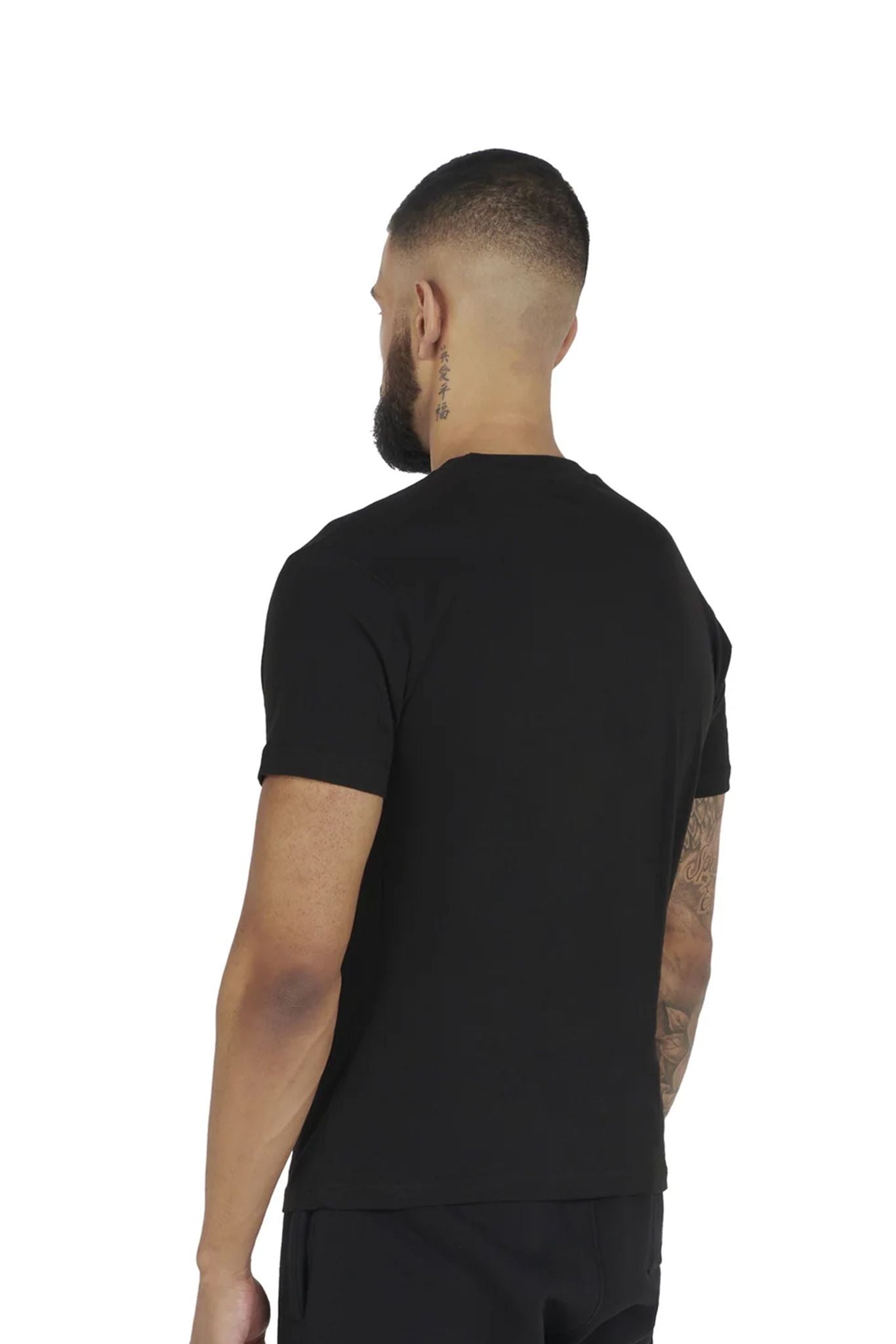 Essential Regular Fit T shirt 180GSM black back