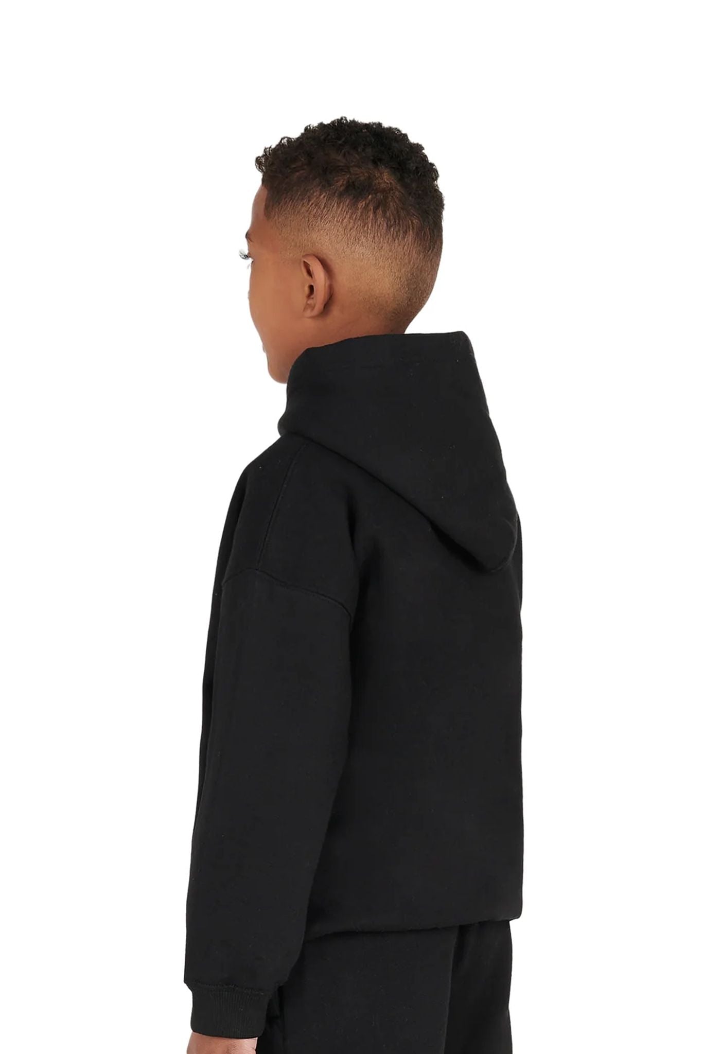 Kids Oversized Hoodies 330GSM M black back