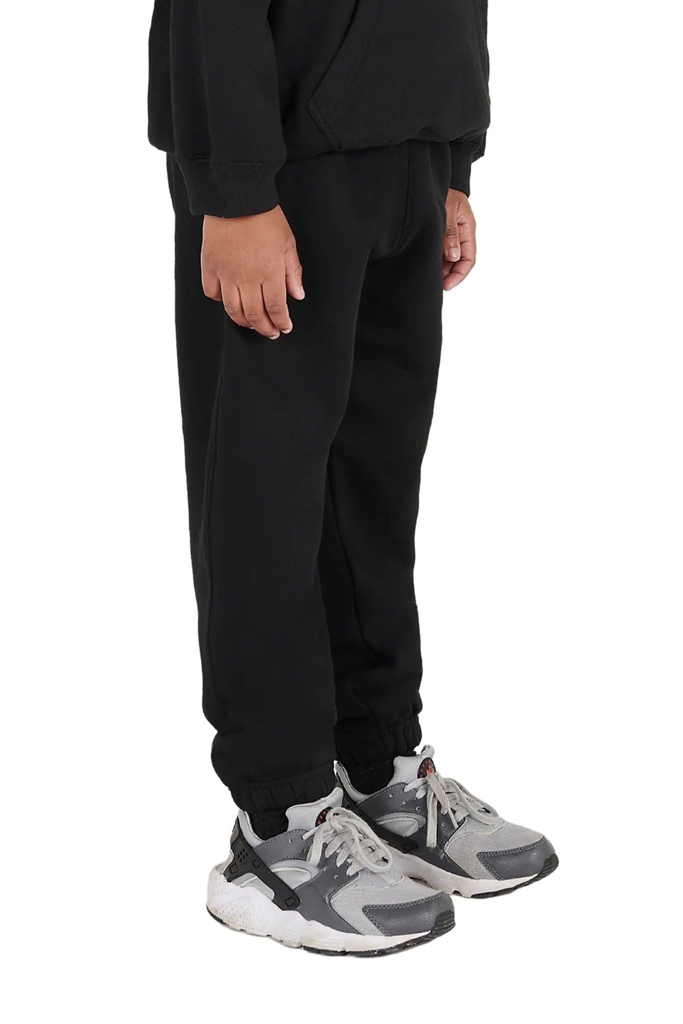 Kids Oversized Joggers 330GSM black front