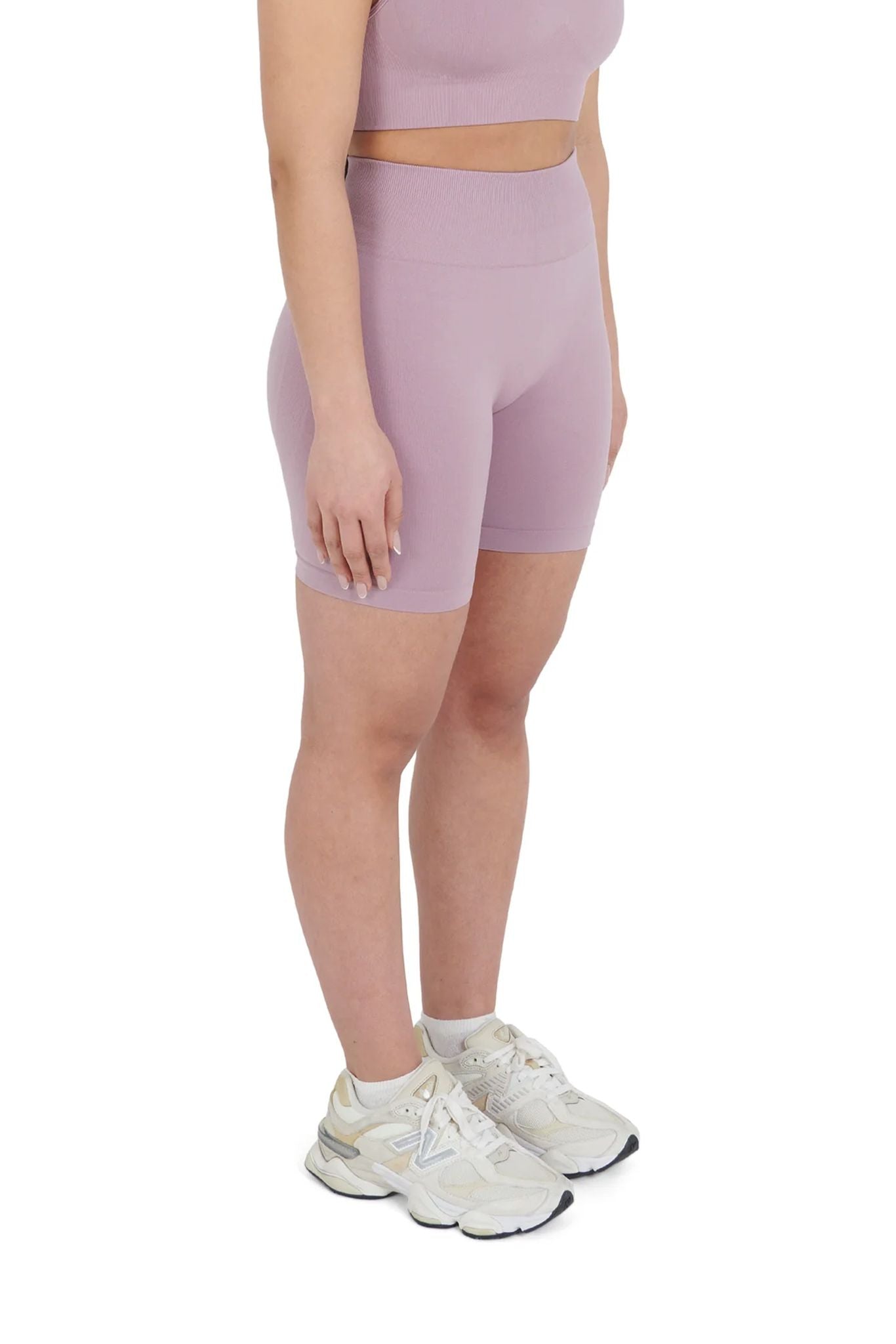 Premium Yoga Cycling Shorts dusty pink front