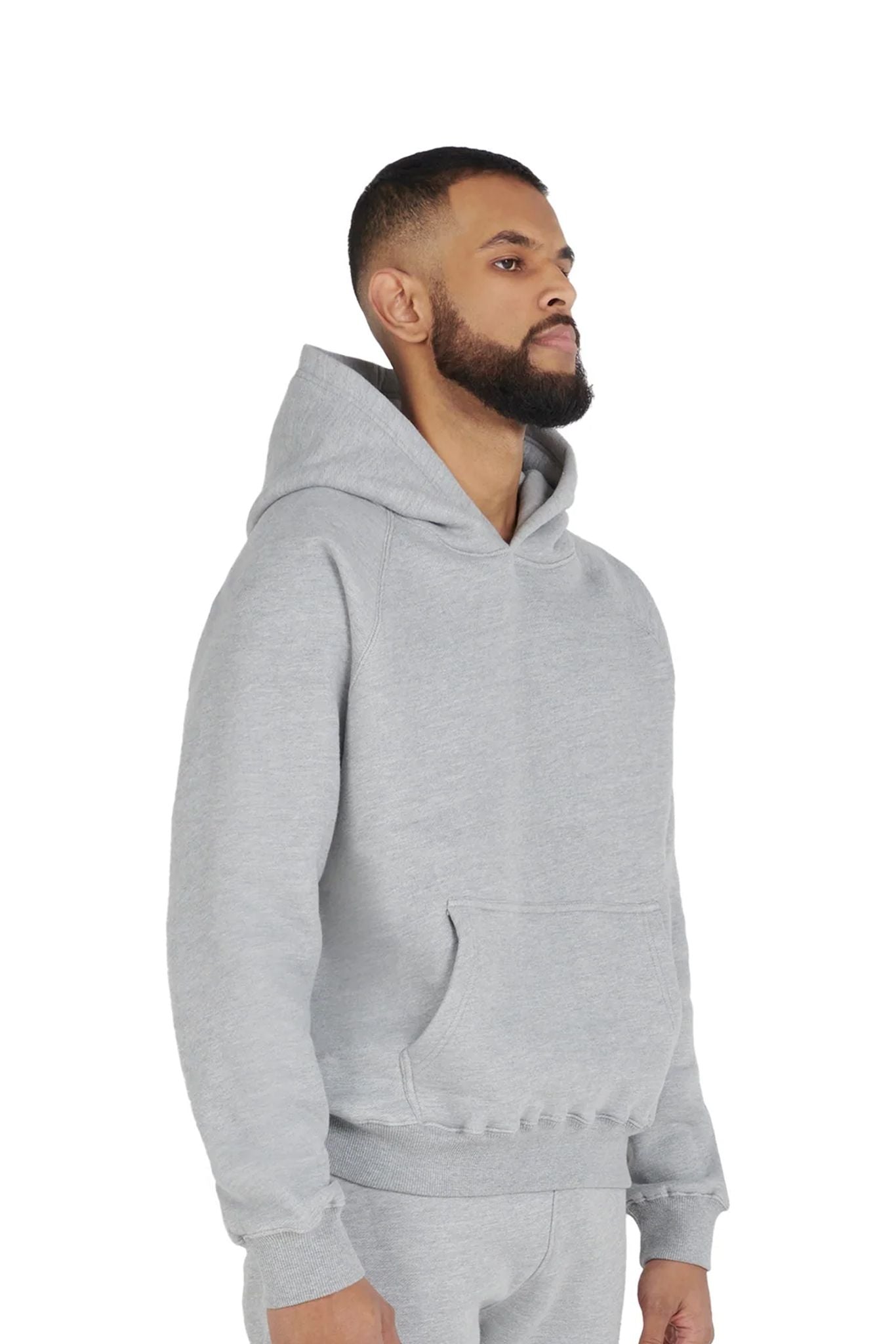 Ultra Luxury Oversized Hoodies 550GSM grey front