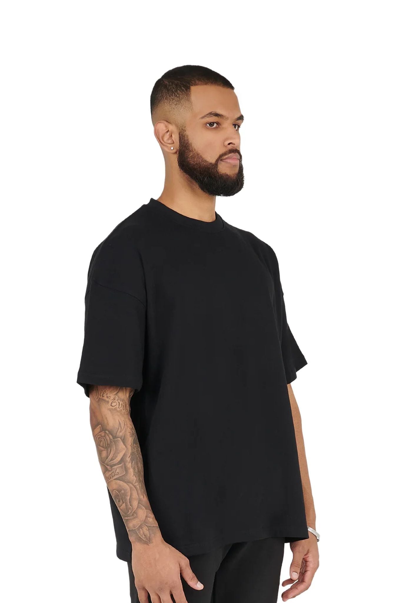Ultra Luxury Oversized T-shirts 280gsm black front