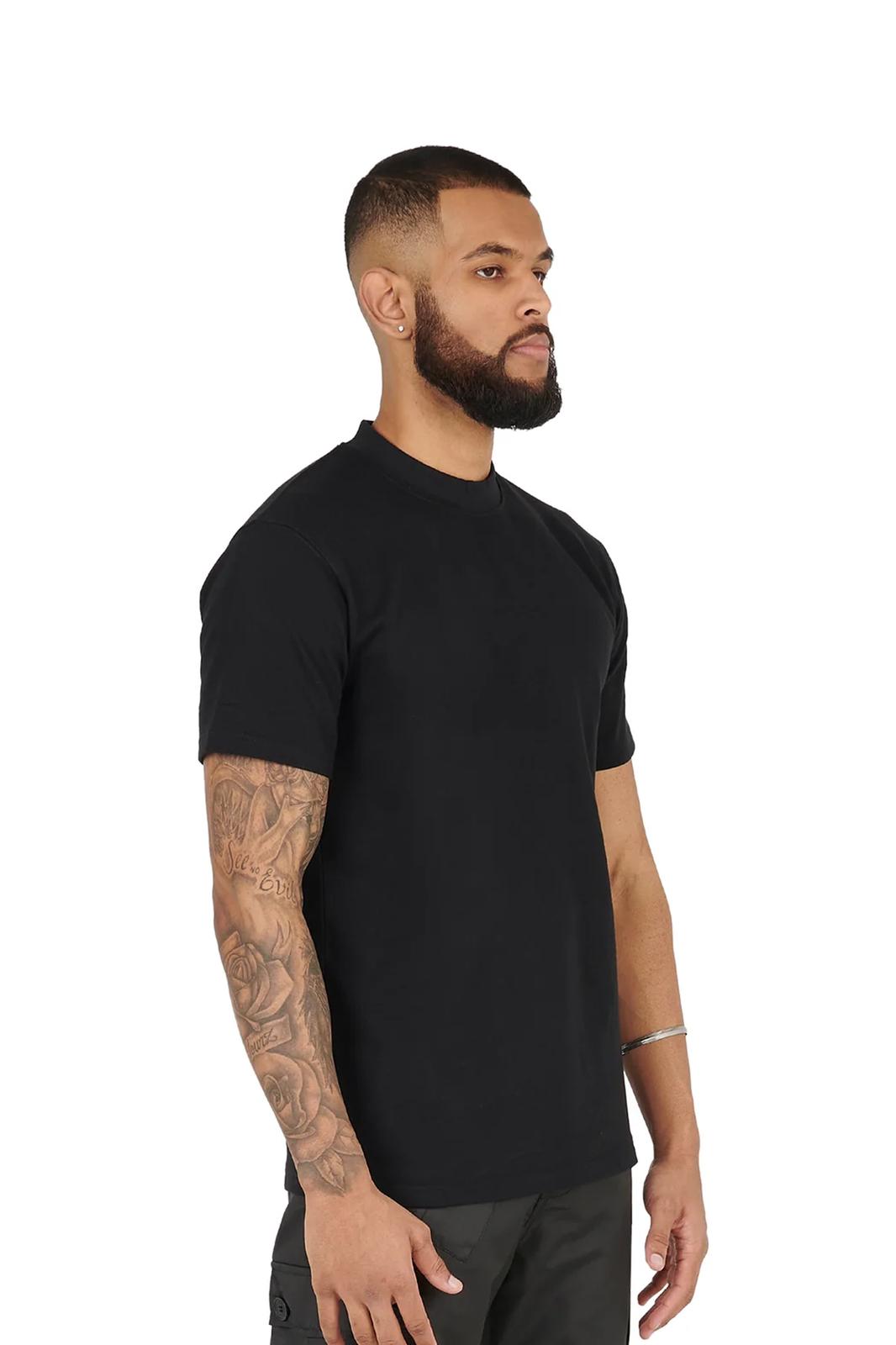 Ultra Luxury Regular Fit Tshirts 280gsm black front