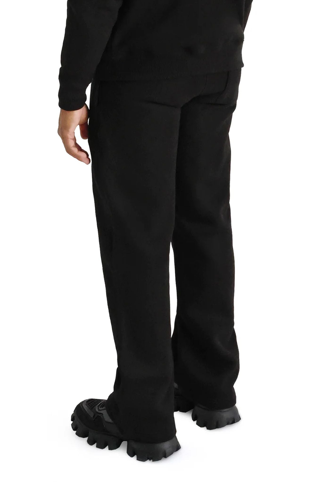 Ultra Luxury Wide Leg Joggers 550GSM black back