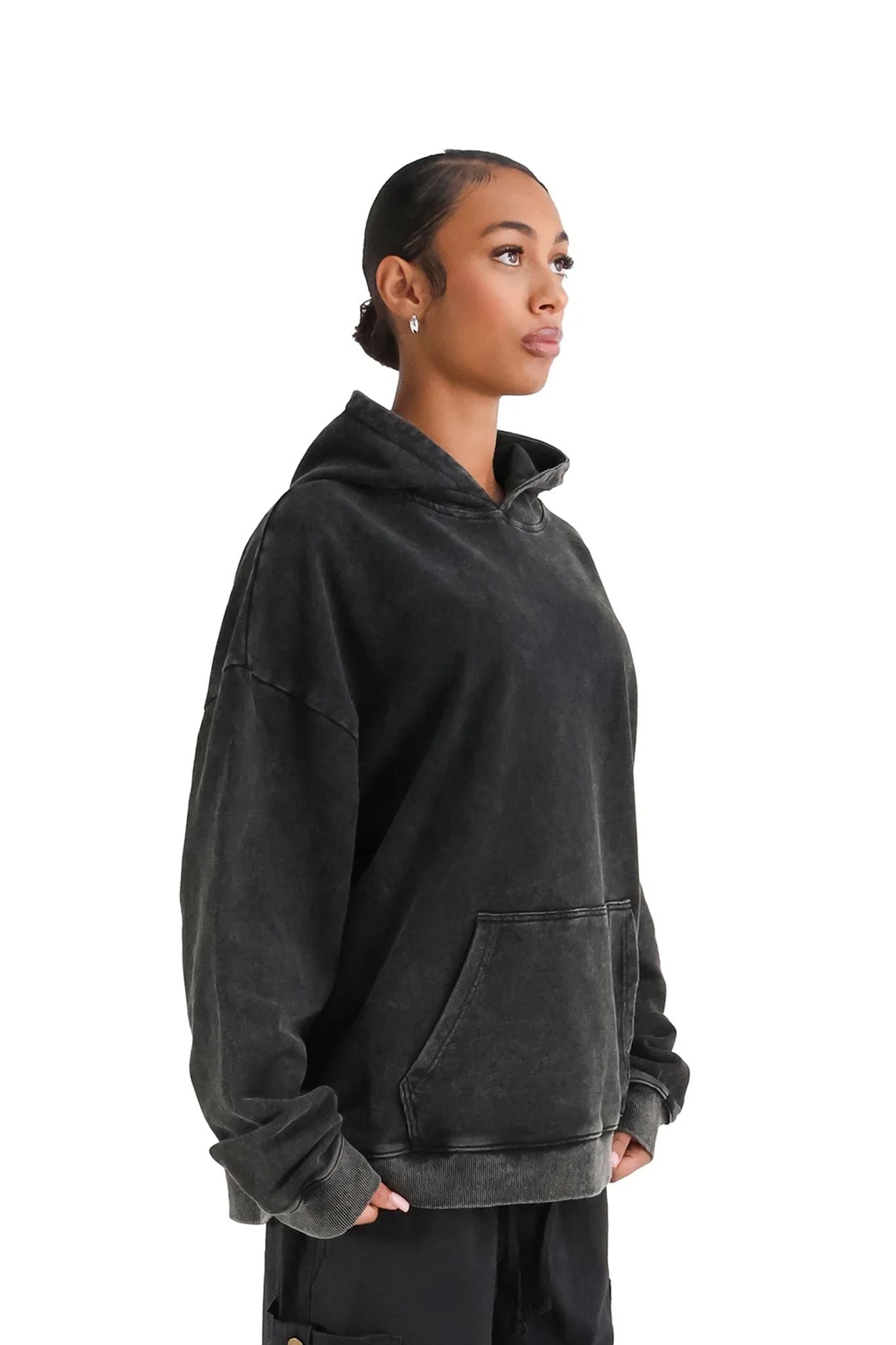 Vintage Acid Wash Oversized Hoodies 350GSM front