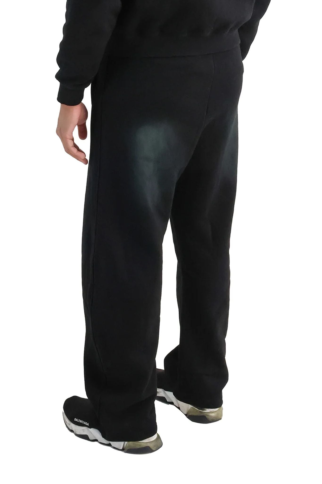 Vintage Sunfade Oversized Wide Leg Joggers black back