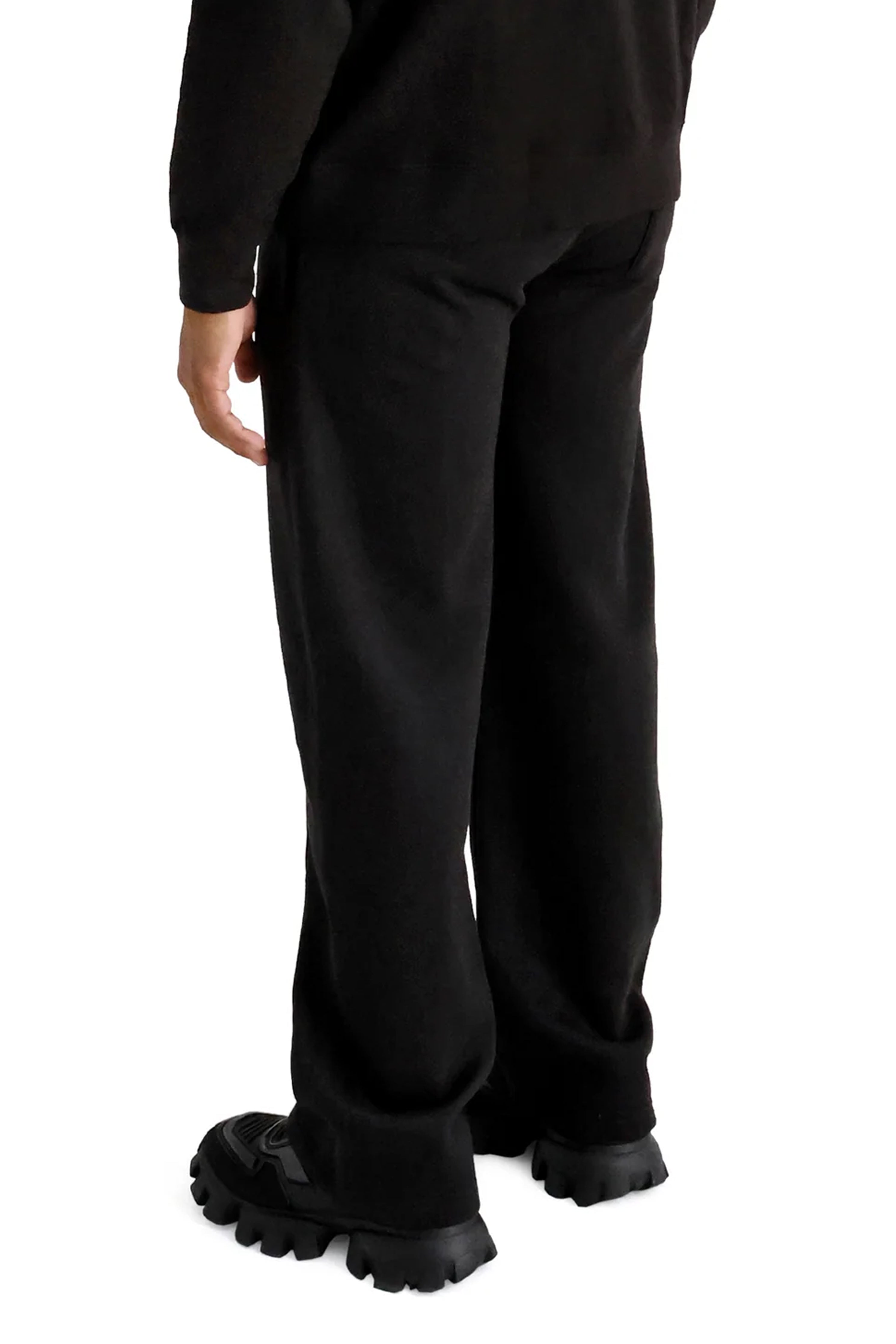 Wide Leg Joggers 330GSM black back